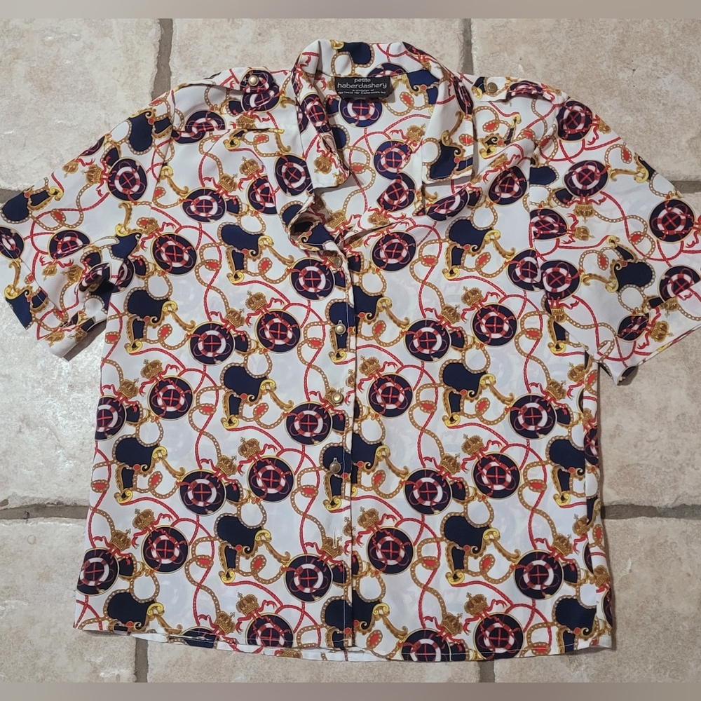 Harbor Dashery Petite Nautial Vintage Top MP